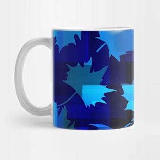 Blue Leaf Pattern Mug